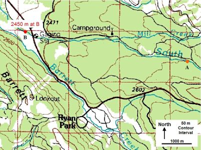 Topographic map