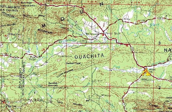 map of Ouachita